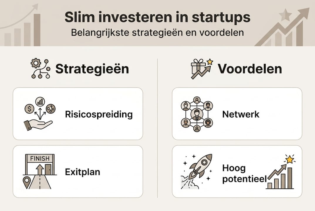 Infographic: slimme strategieën en de voordelen van investeren in startups