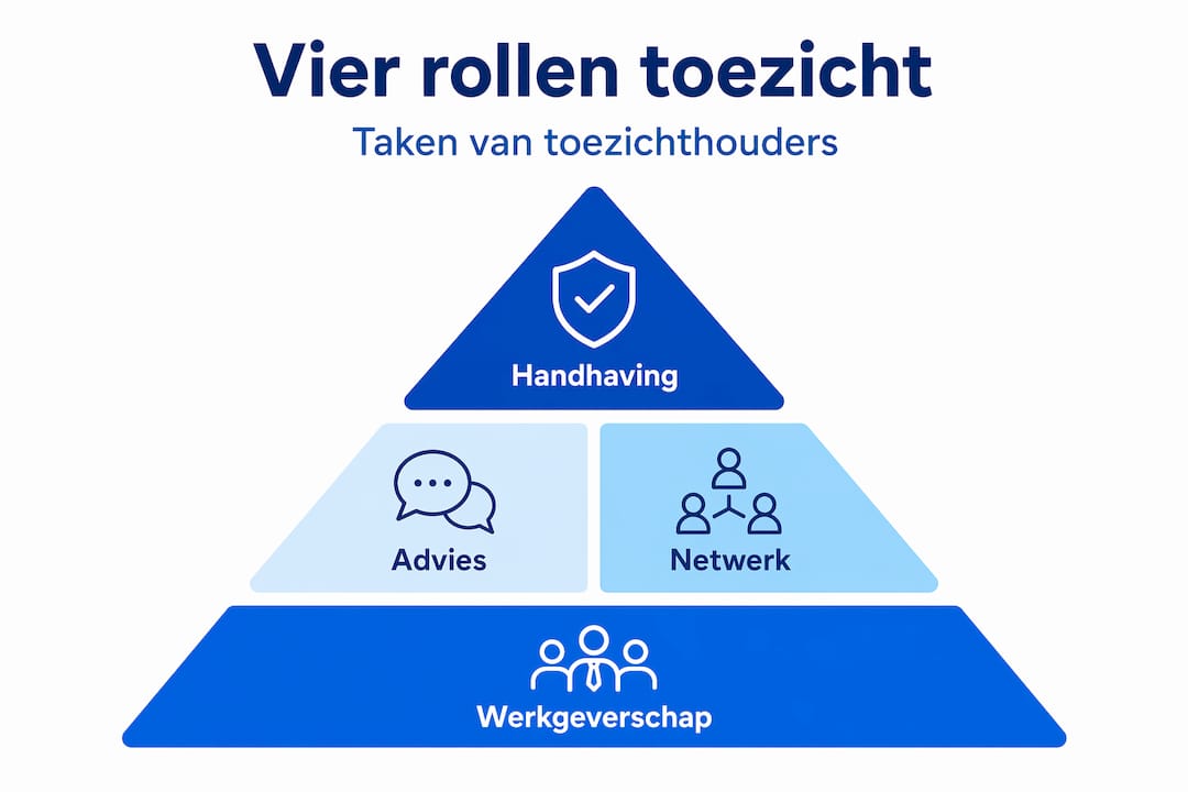 Overzicht: de vier belangrijkste rollen van het toezicht