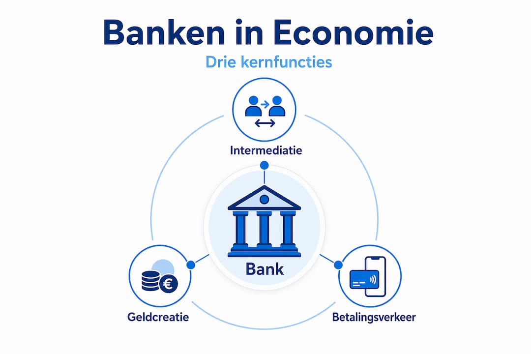 Overzicht: Drie belangrijkste rollen van banken in één oogopslag