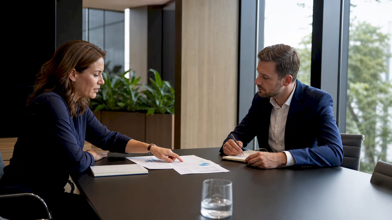 Twee fiscalisten buigen zich samen over vraagstukken rondom erfbelasting.