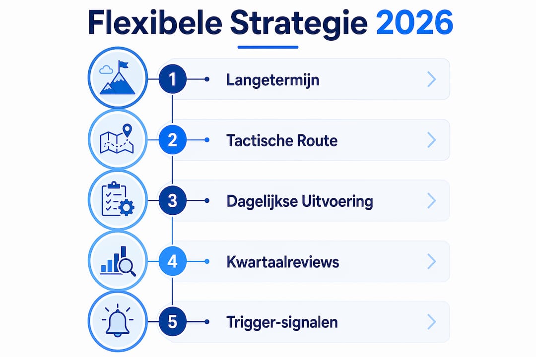 Infographic: stapsgewijs naar een wendbare bedrijfsstrategie