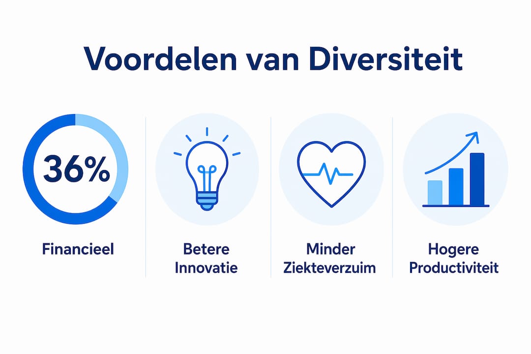 Infographic: de belangrijkste pluspunten van diversiteit op een rij