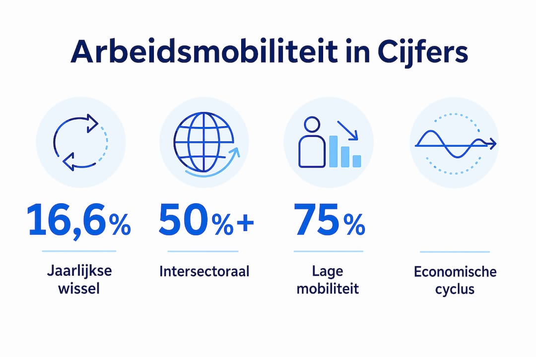 Infographic: Belangrijkste cijfers over arbeidsmobiliteit in Nederland