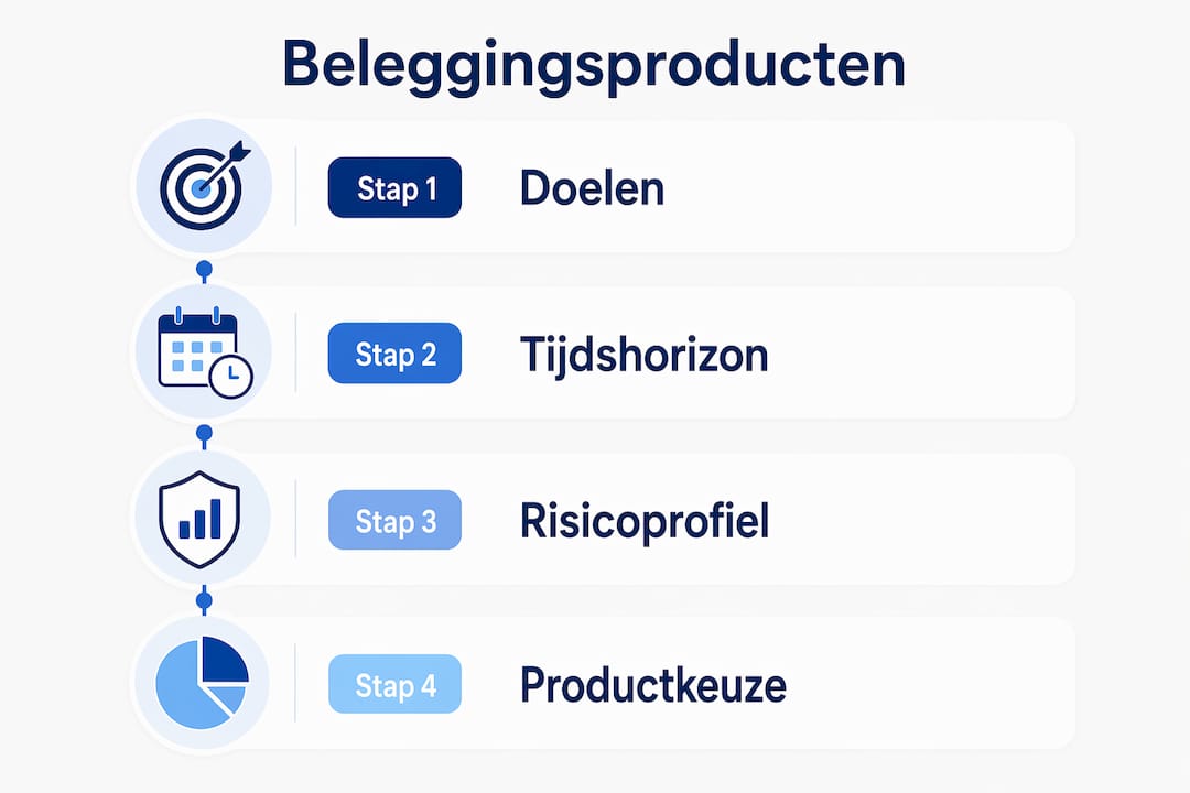 Overzicht: Stappenplan voor het kiezen van beleggingsproducten