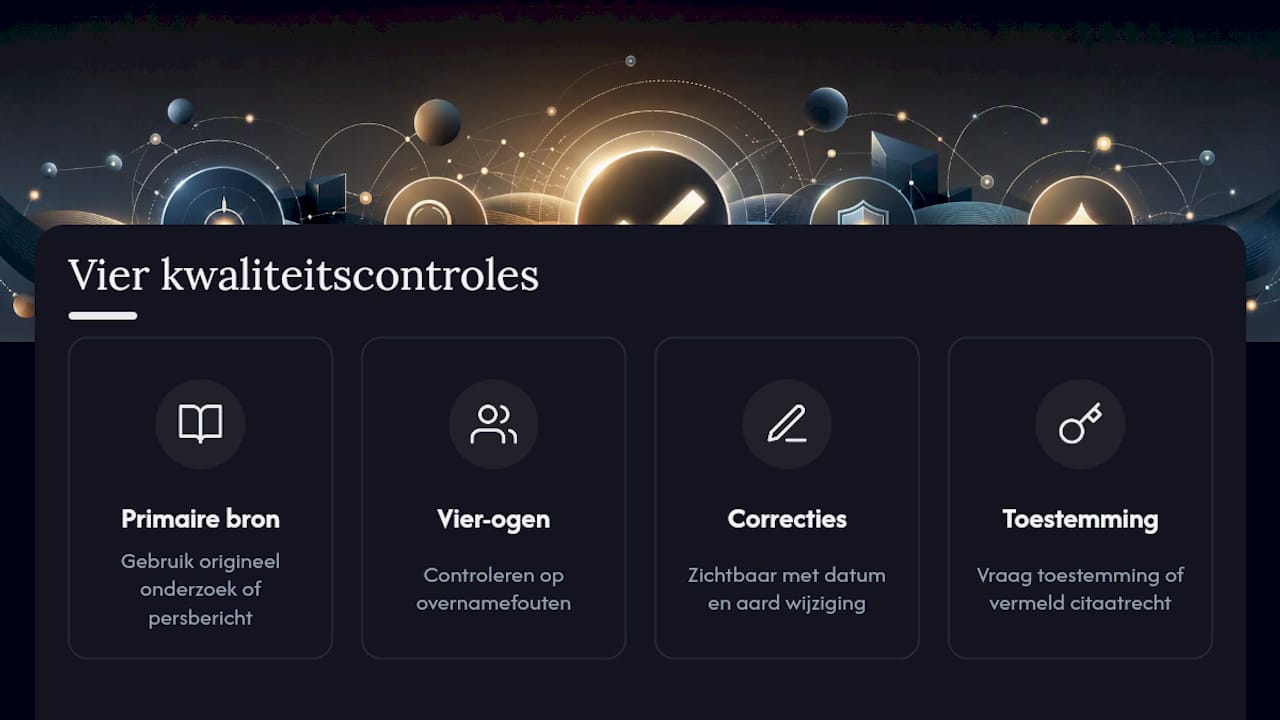 Vier controles voor betrouwbare redactionele inhoud