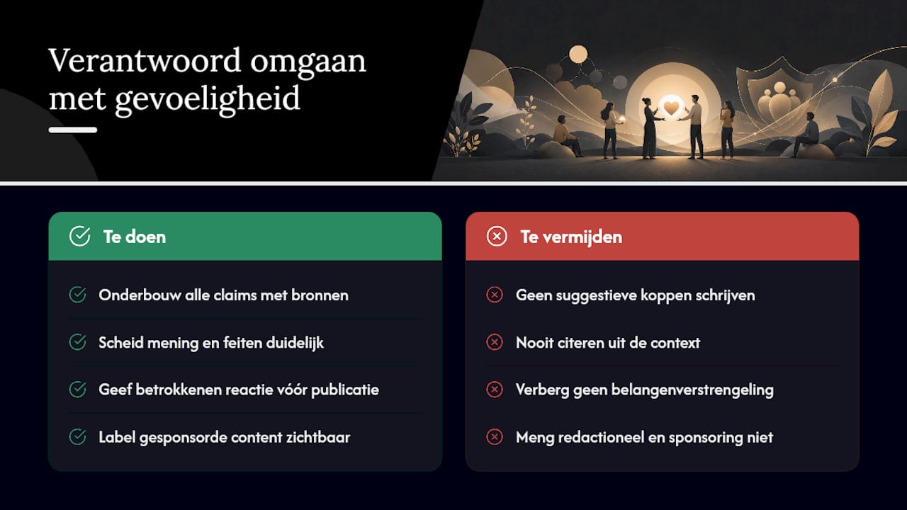 Hoe ga je verantwoord om met gevoelige onderwerpen? — overview diagram