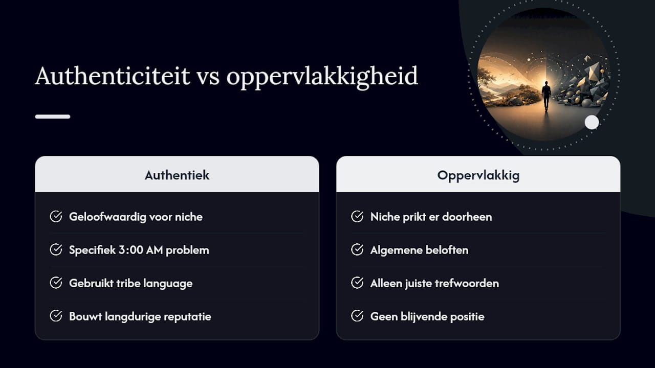 Waarom authentieke content en storytelling onmisbaar zijn voor nichepublieken — overview diagram