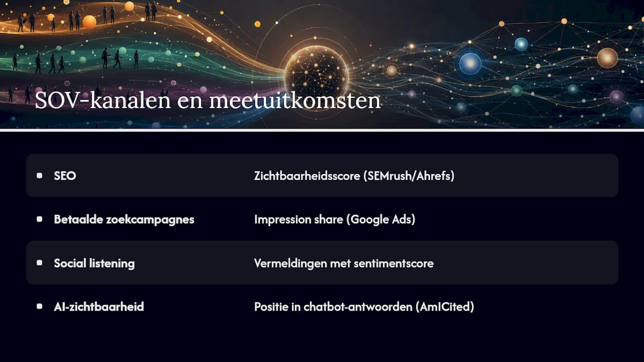 Vier databronnen voor het monitoren van share of voice