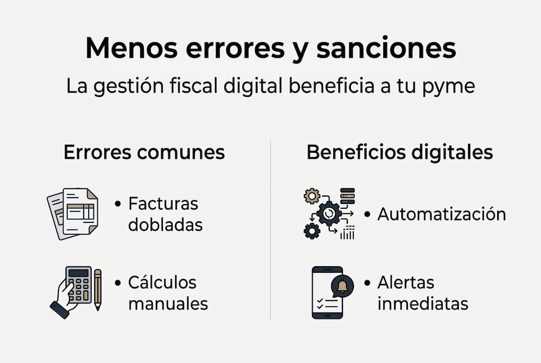 Infografía: cómo la gestión digital ayuda a minimizar errores
