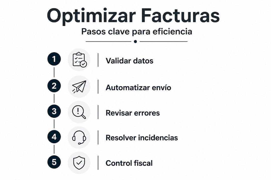 Infografía: cómo mejorar la gestión de tus facturas paso a paso
