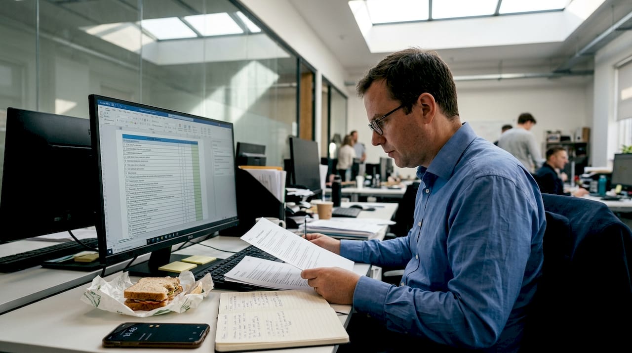 Compliance officer checking banking onboarding screen