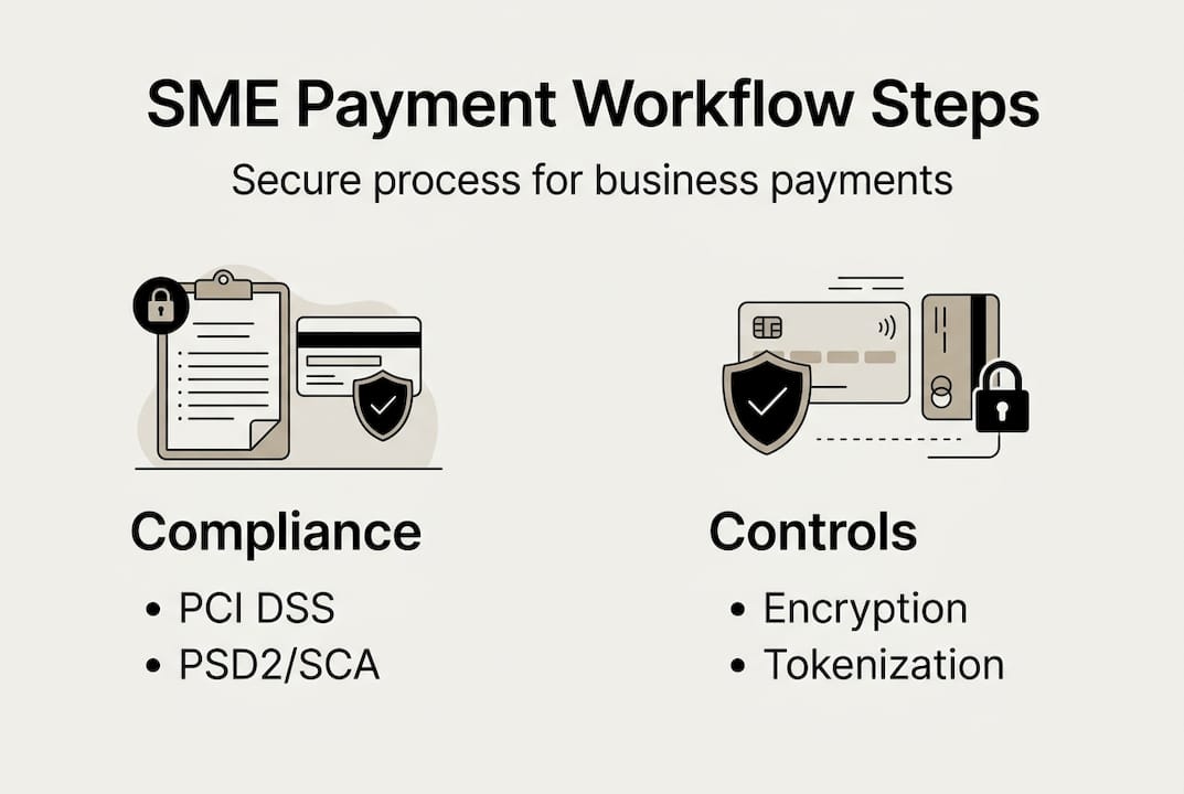 Infographic of payment workflow compliance and controls