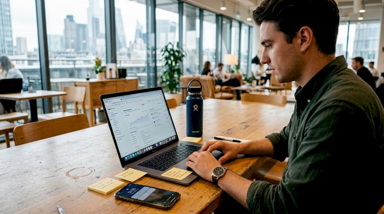IT manager configuring fintech payment platform