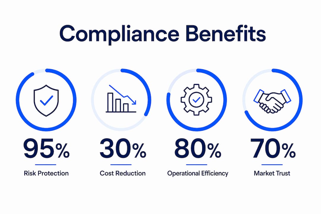 Infographic showing key benefits of compliance for SMEs