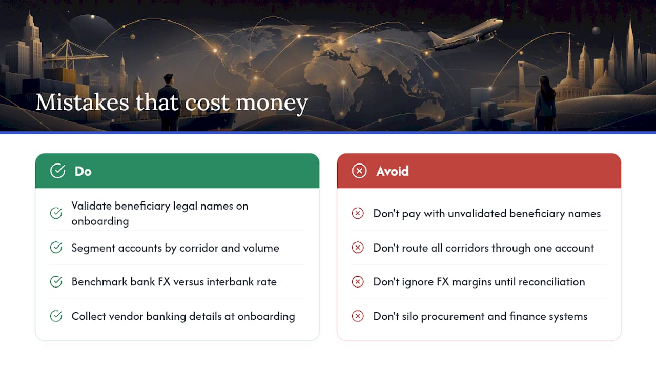 The mistakes that actually cost finance teams money — overview diagram