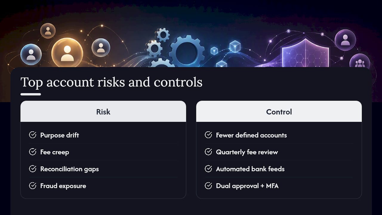 Five multiple-account risks and controls