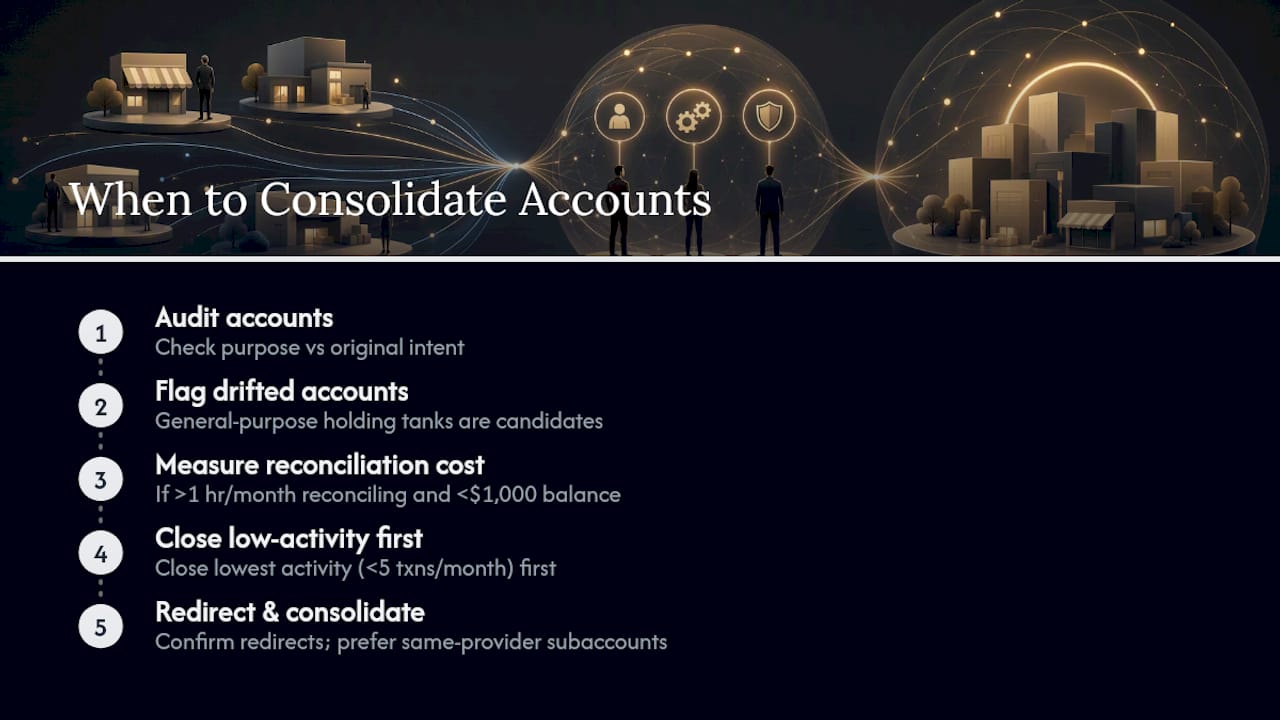 When Should You Consolidate Instead of Adding More Accounts? — overview diagram
