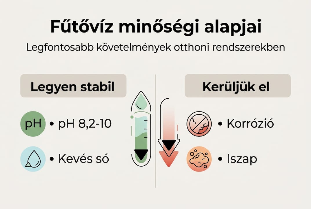 Infografika: Mire kell figyelni a fűtési rendszer vízminőségével kapcsolatban?