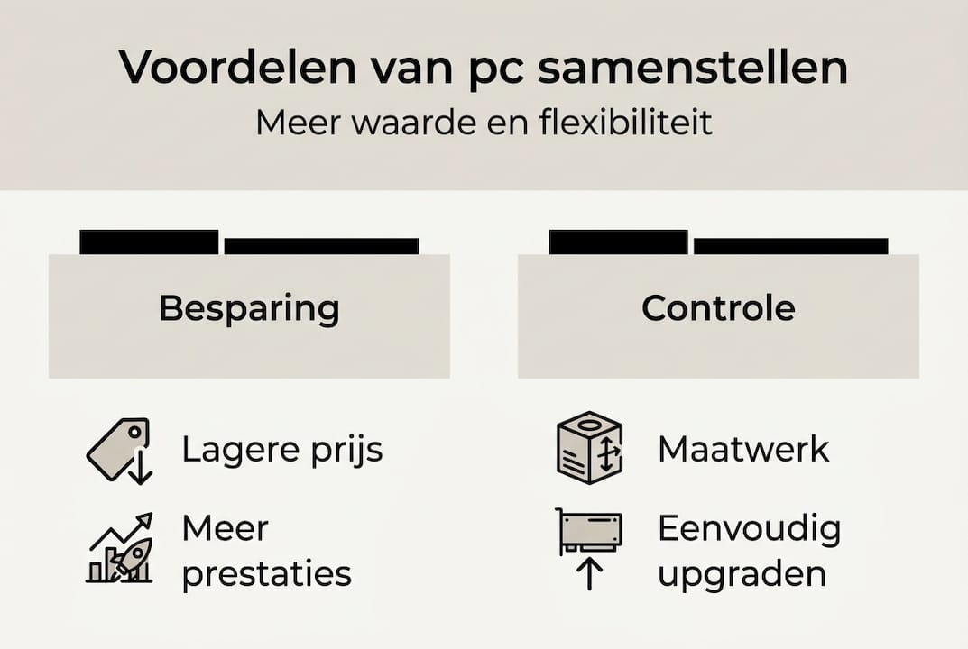 Infographic: Zelf je pc samenstellen – meer grip op prestaties en keuzevrijheid
