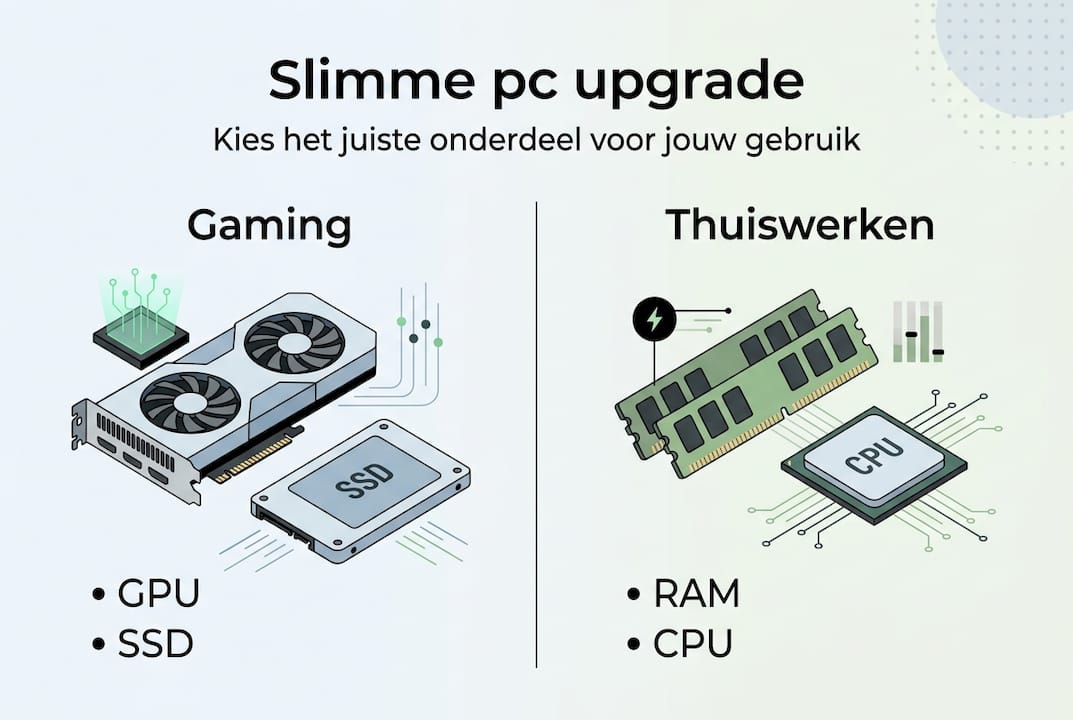 Infographic: Overzicht van je opties voor een pc-upgrade