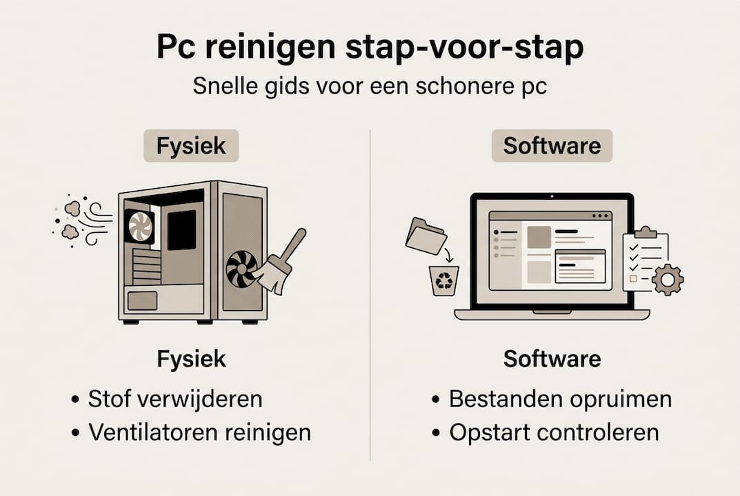 Handige infographic: zo maak je je pc schoon – stap voor stap en met slimme tips