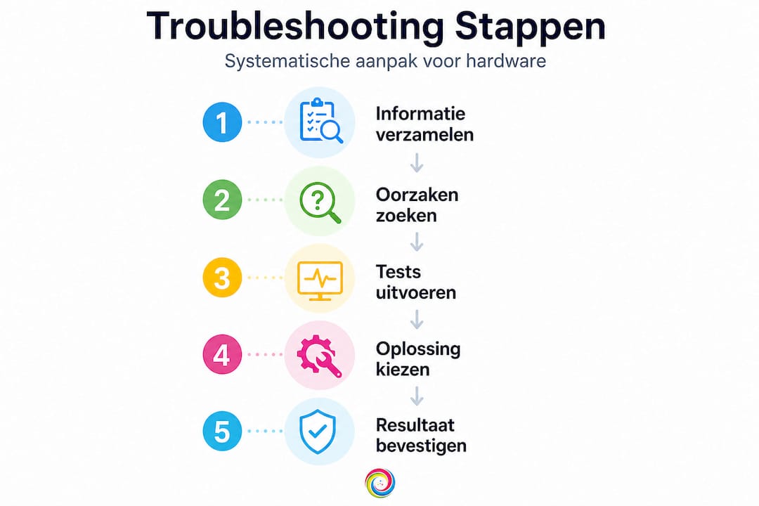 Overzicht: stappenplan voor het oplossen van hardwareproblemen
