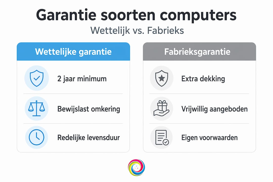 Infographic: overzicht en vergelijking van verschillende garantievormen