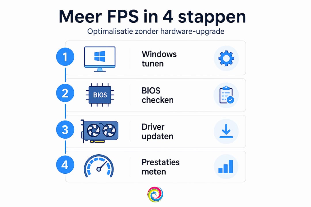 Infographic: zo optimaliseer je het gameproces in vier duidelijke stappen