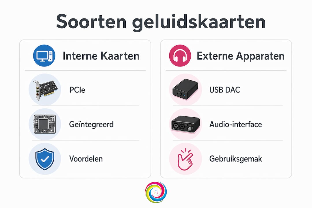 Overzicht: interne versus externe geluidskaarten – wat zijn de verschillen?