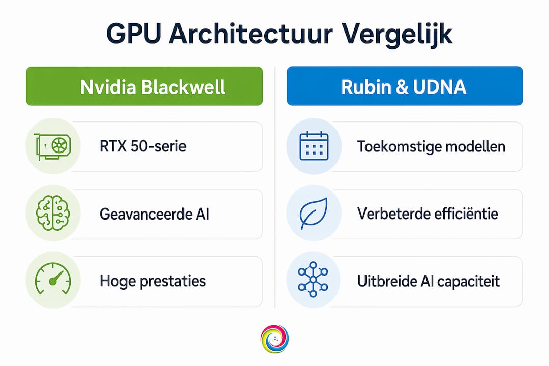 Overzichtelijke infographic zet GPU-architecturen naast elkaar