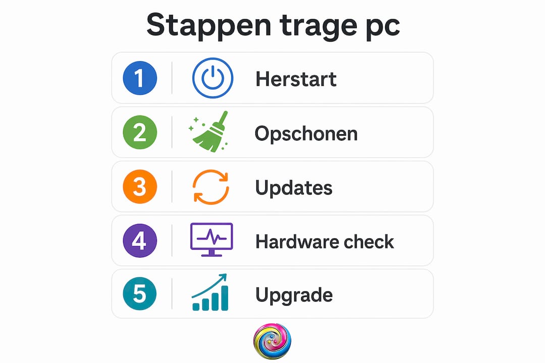 Infographic: zo geef je je computer een snelheidsboost stap voor stap