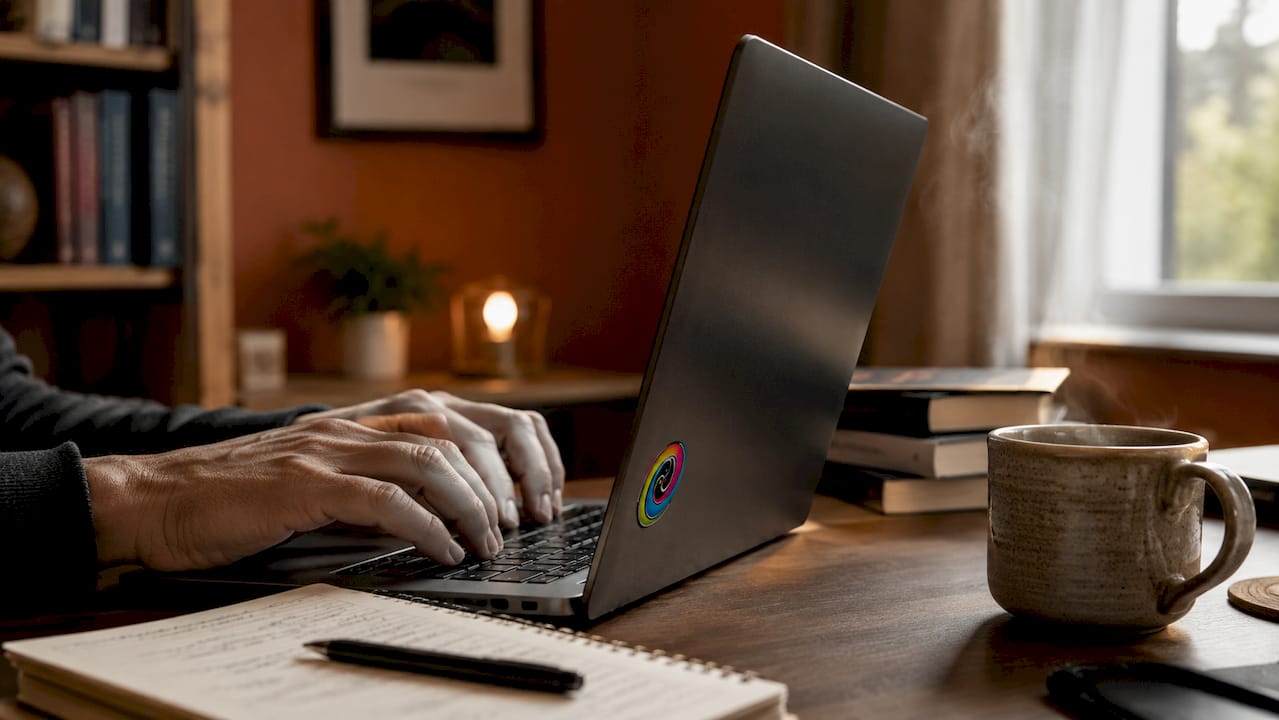 Een sterk en uniek wachtwoord intypen op mijn laptop