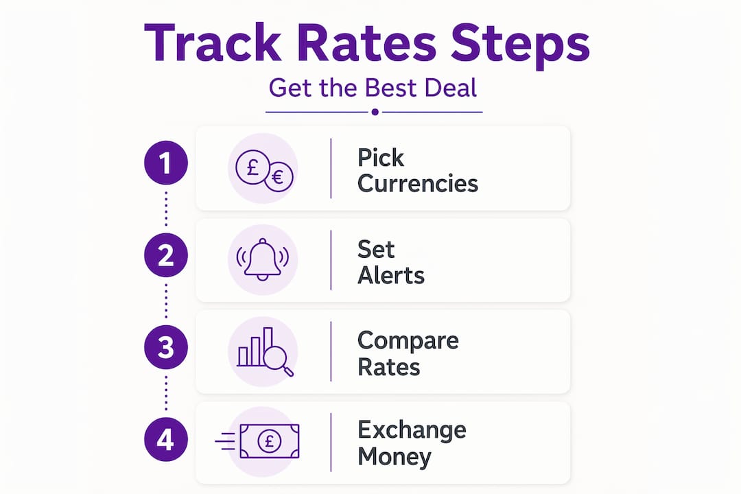 Infographic shows key steps for tracking rates