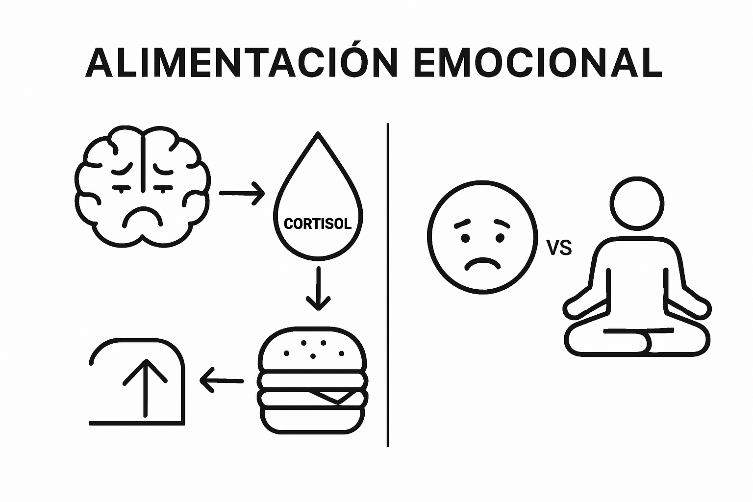 Infografía: ¿Cómo influyen las hormonas del estrés en el aumento de peso?