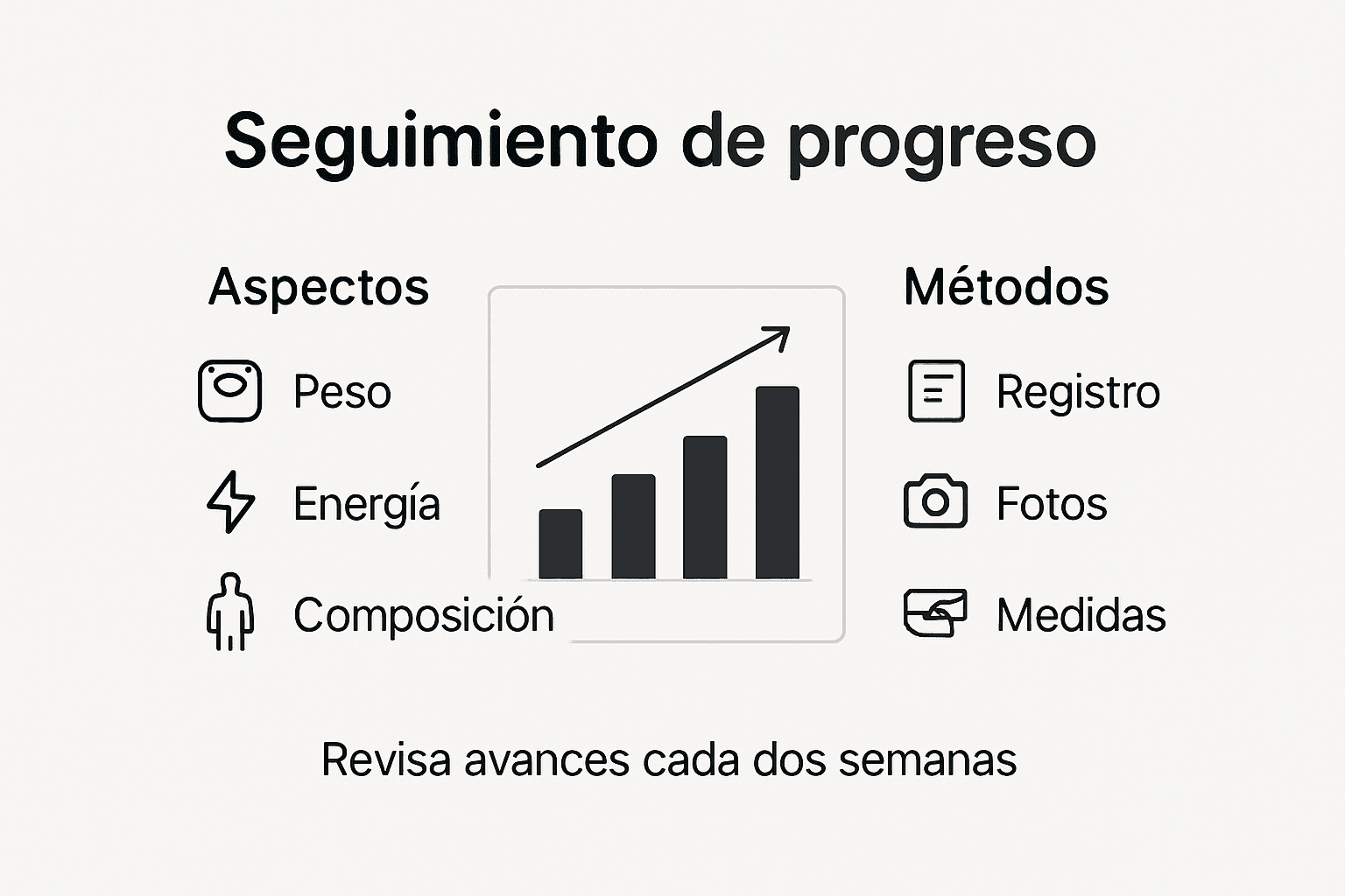 Infografía para llevar un control efectivo de la pérdida de peso de forma natural