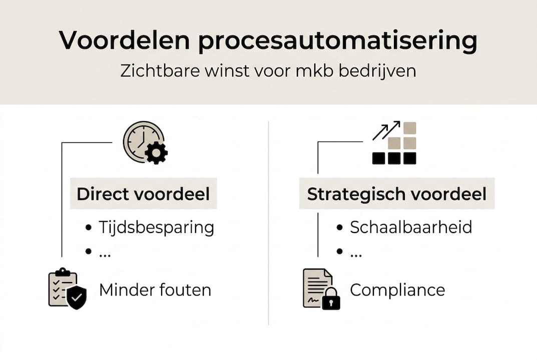 Infographic: de voordelen van procesautomatisering voor het mkb