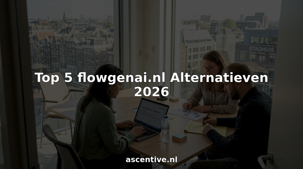 Een zakelijk team bespreekt op kantoor de verschillende mogelijkheden voor automatisering.