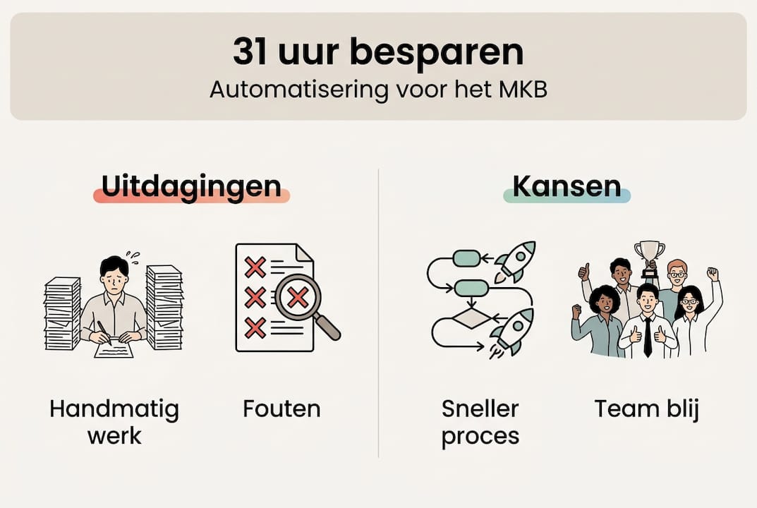 Infographic: De voordelen én valkuilen van automatisering op een rij