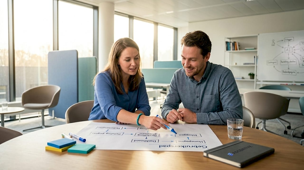 Samen brengen collega’s de gebruikersreis in kaart
