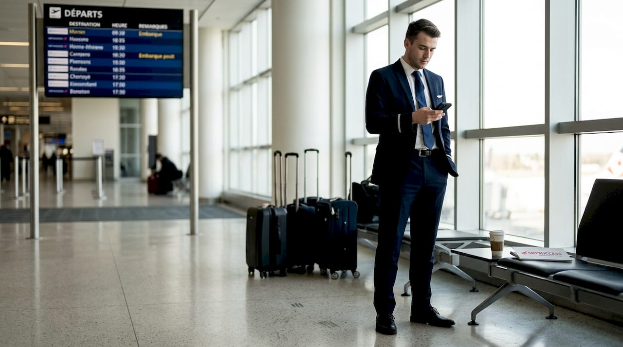 Comment un membre d'équipage garde son calme avant l'embarquement