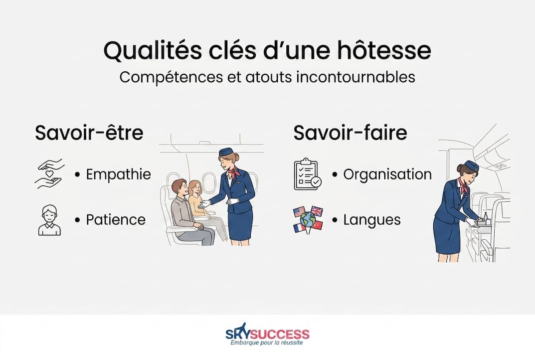 Zoom sur les qualités indispensables d'une hôtesse : ce qu'il faut vraiment pour exceller dans ce métier