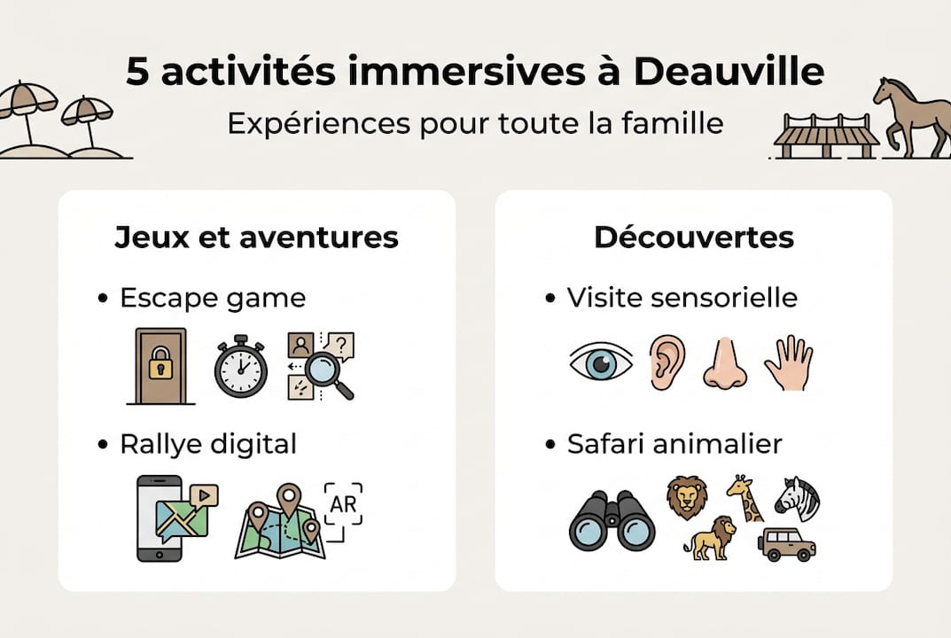 Aperçu des expériences immersives à Deauville en un coup d'œil