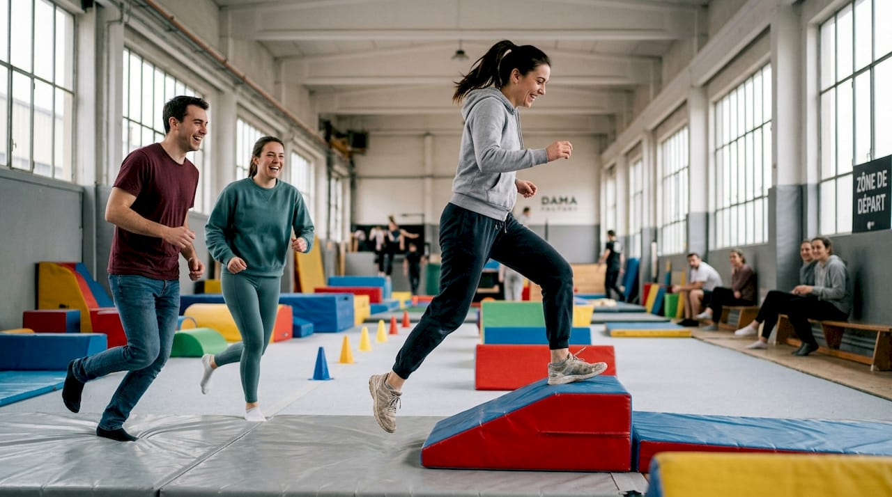 Participants lors d’une compétition de jeu d’action