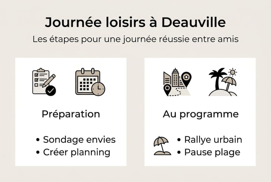 Découvrez en images les différentes étapes d’une journée idéale de détente à Deauville.