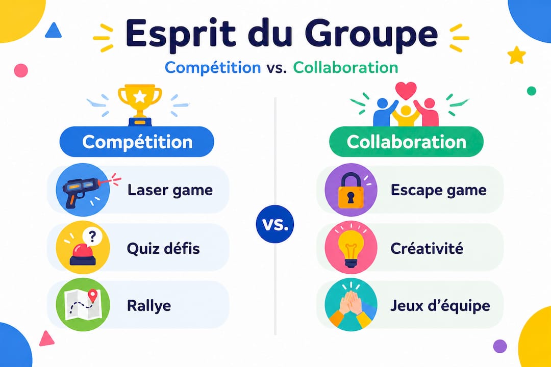 Infographie : l’esprit d’équipe face à la compétition et à la collaboration