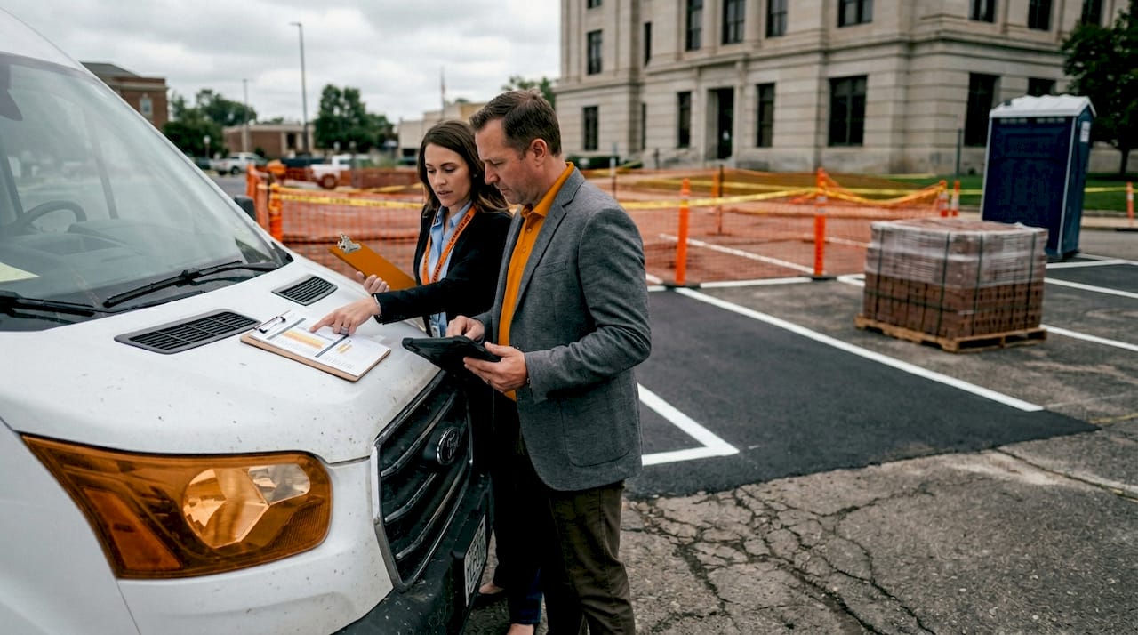 Managers planning phased parking lot renovation