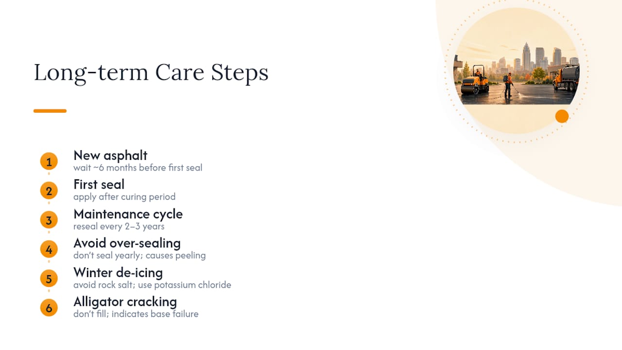 What Does the Research Say About Long-Term Asphalt Care? — overview diagram