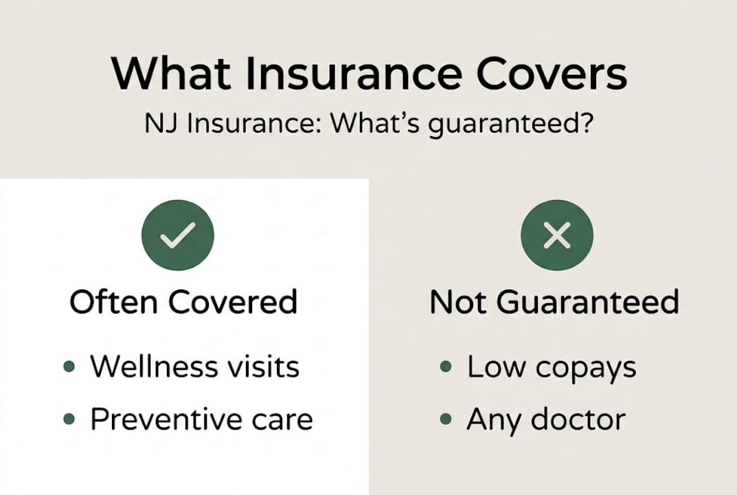 Infographic on insurance coverage and limitations