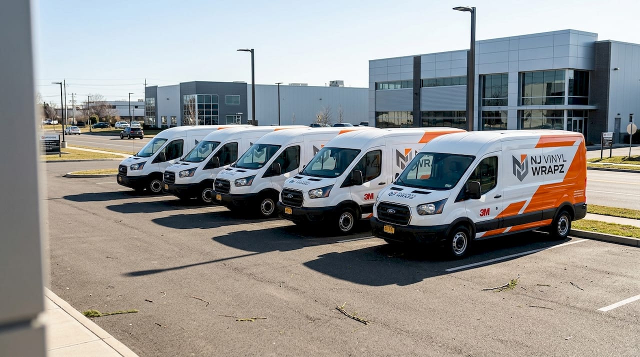 Consistent branded 3M wraps on fleet vehicles