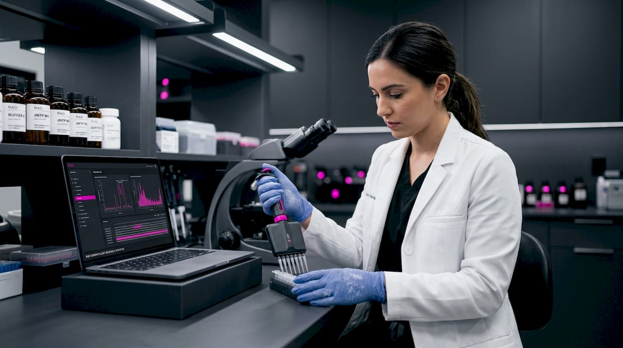 Geneticist working on skin cancer research